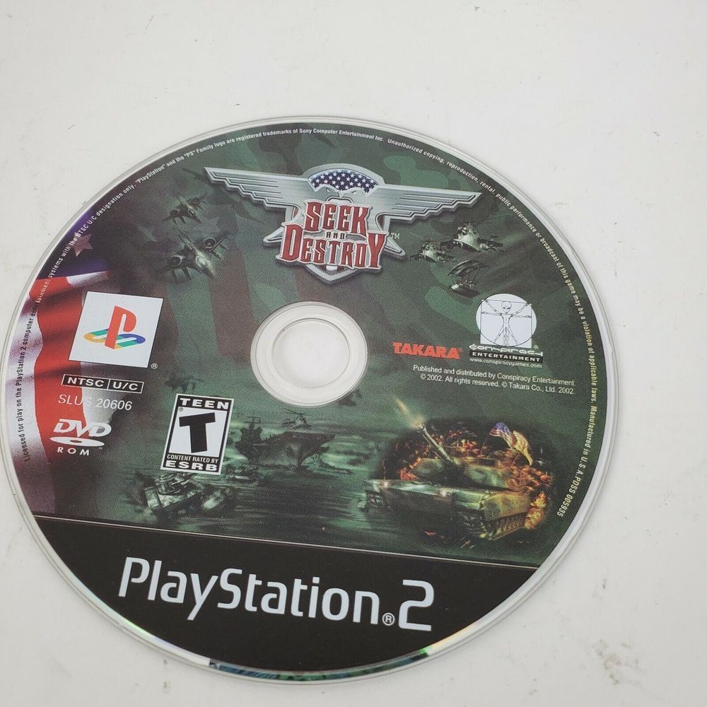 Seek and Destroy PS2 PlayStation 2 Disc Only